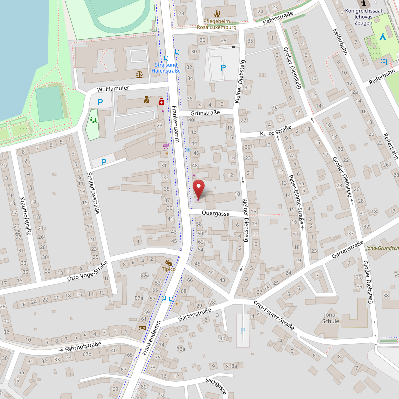Karte Stralsund